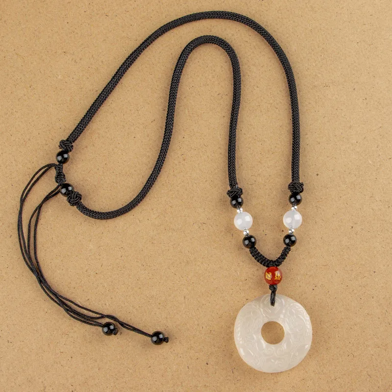 Red All Year Round Agate Jade Necklaces Unisex-1