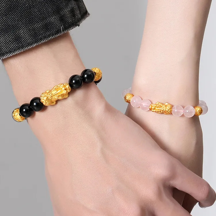 Red All Year Round Obsidian Jade Bracelets Unisex-7