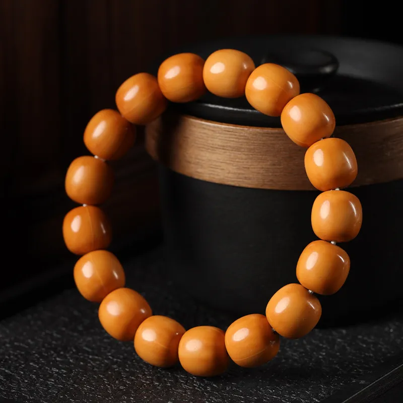 Red All Year Round Bodhi Seed Bracelets Unisex-3