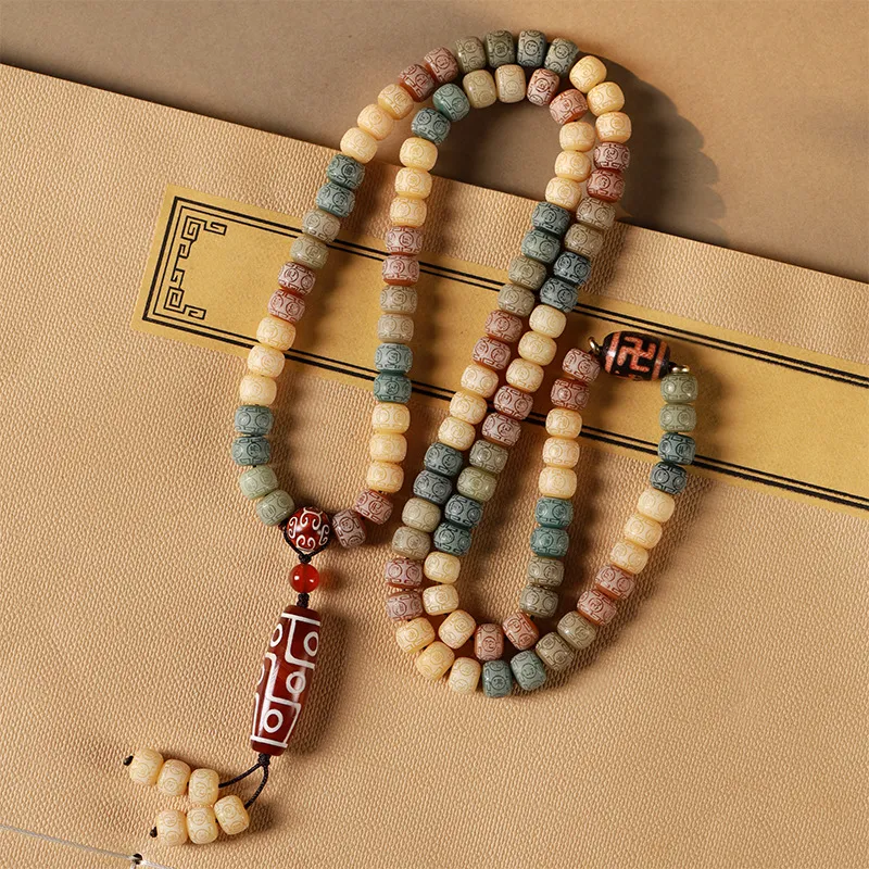 Red All Year Round Bodhi Root Bracelets Unisex-4