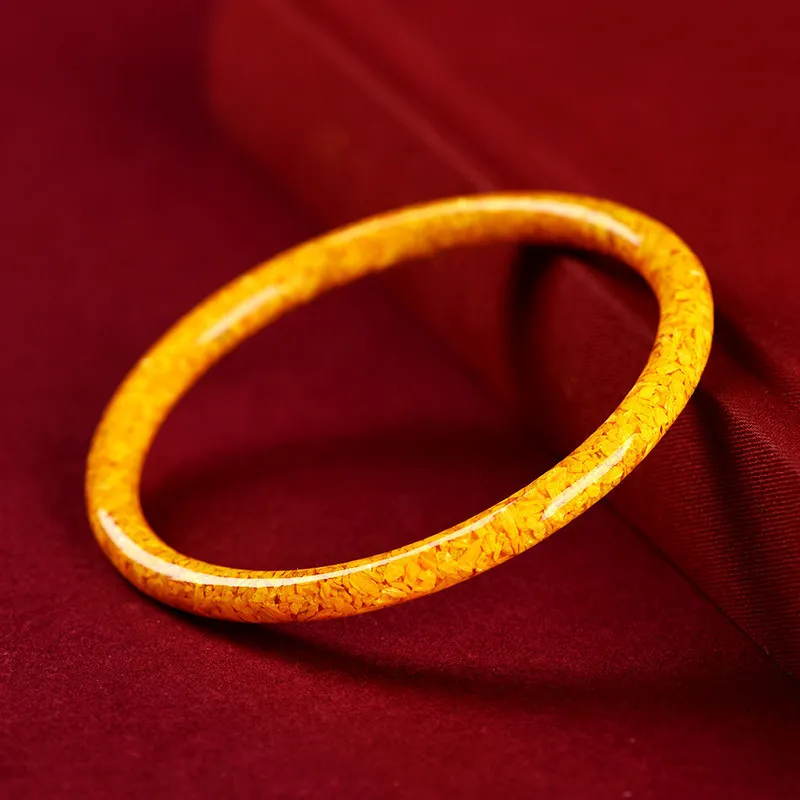Red All Year Round Cinnabar Wide Face Bangle Women's-2