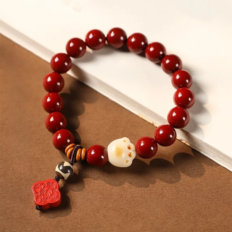 Red All Year Round Cinnabar Bracelets Unisex-2