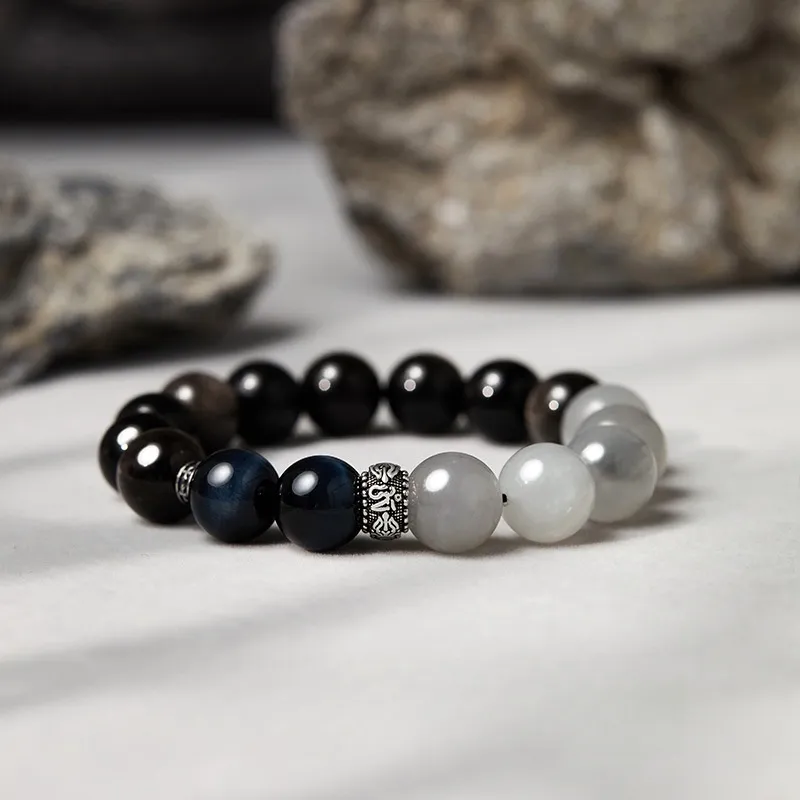 Red All Year Round Obsidian Bracelets Unisex-3