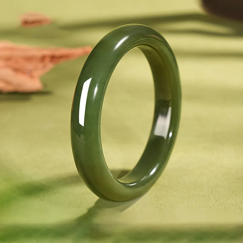 Red All Year Round Chalcedony Wide Face Bangle Women's-1