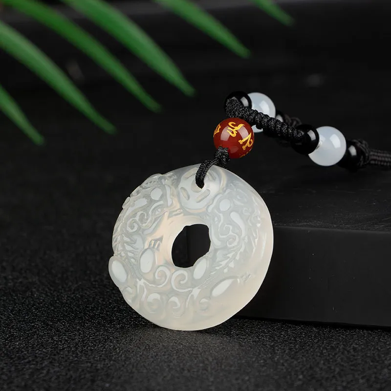Red All Year Round Agate Jade Necklaces Unisex-3