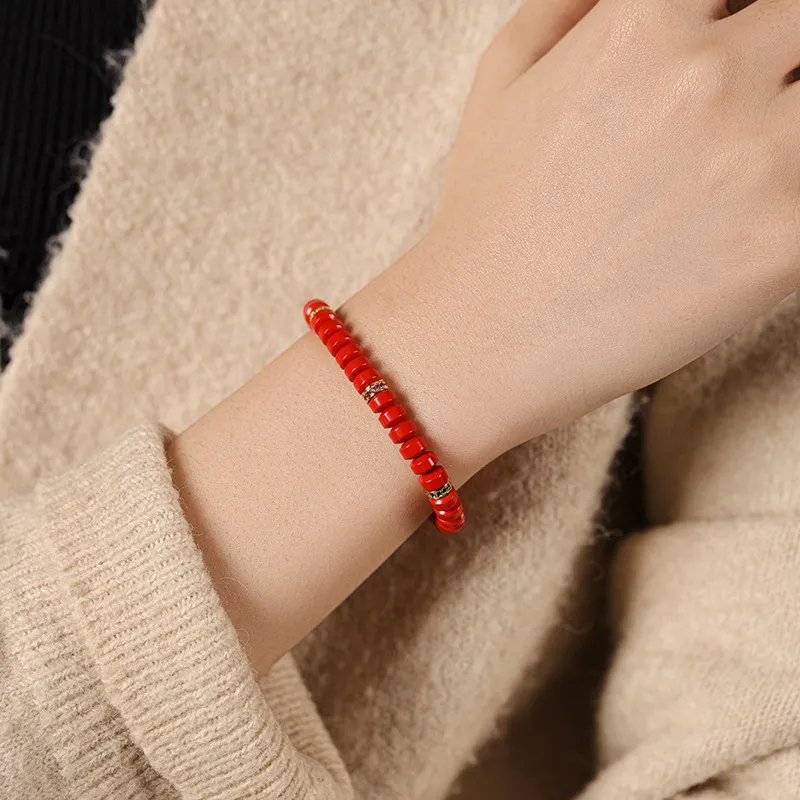 Red All Year Round Cinnabar Bracelets Unisex-1