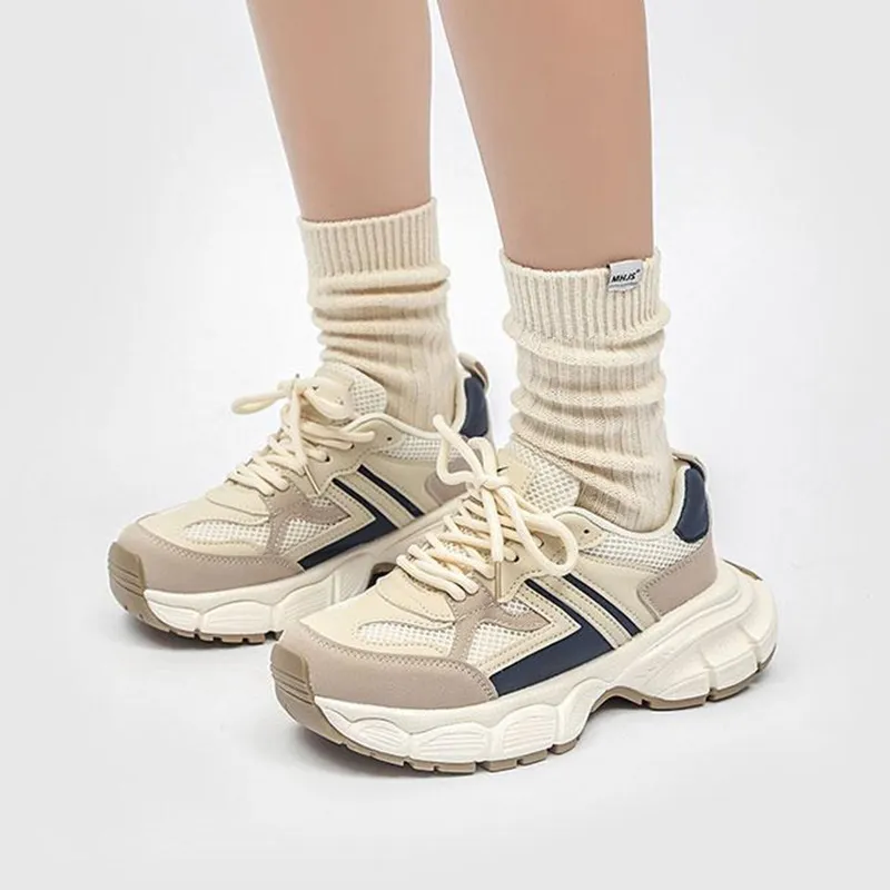 Dafu Leaps Forward Anti-Slip Wear-Resistant Low-Top Chunky Sneakers Women's-10