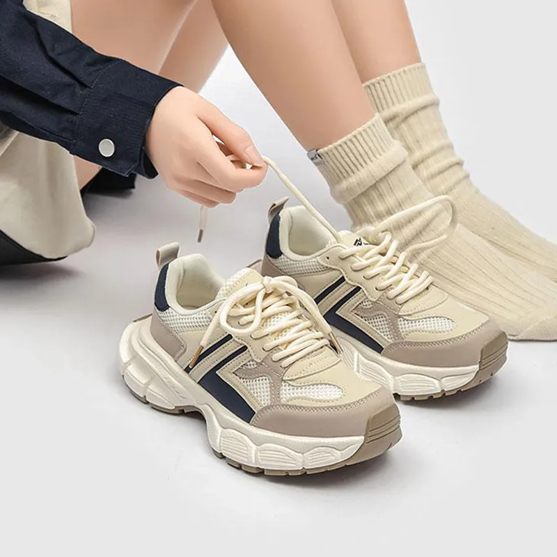 Dafu Leaps Forward Anti-Slip Wear-Resistant Low-Top Chunky Sneakers Women's-12