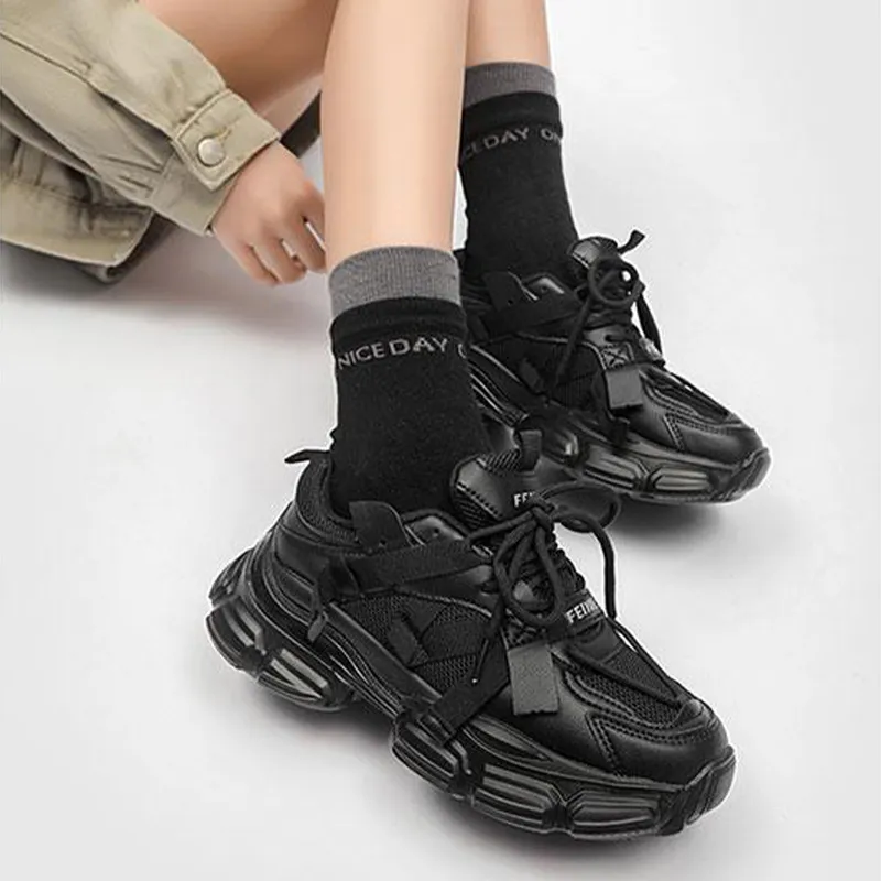 Dafu Leaps Forward Anti-Slip Wear-Resistant Low-Top Chunky Sneakers Women's-8