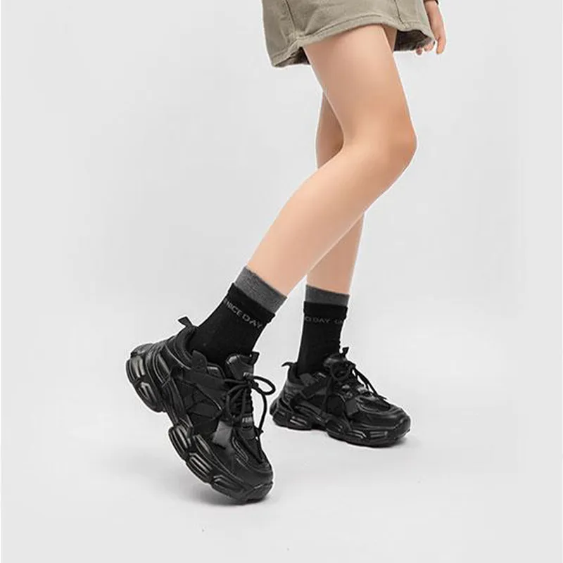 Dafu Leaps Forward Anti-Slip Wear-Resistant Low-Top Chunky Sneakers Women's-6