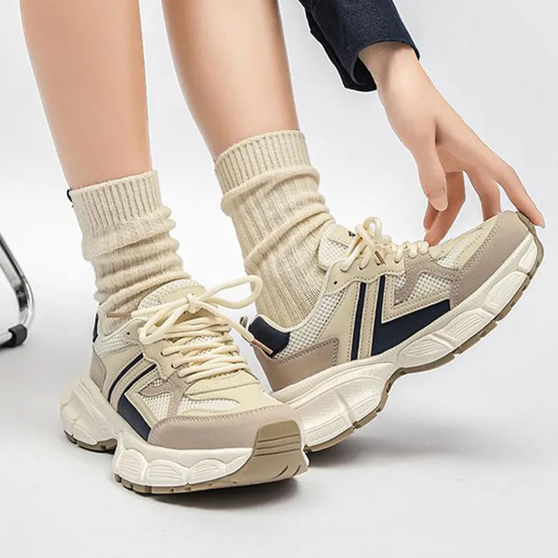 Dafu Leaps Forward Anti-Slip Wear-Resistant Low-Top Chunky Sneakers Women's-14