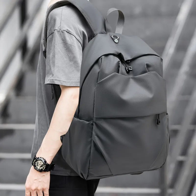 Old Man's Head Fabric Backpack Regular Men's Black-8