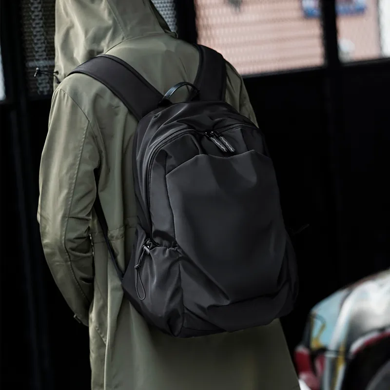 Old Man's Head Fabric Backpack Regular Men's Black-2