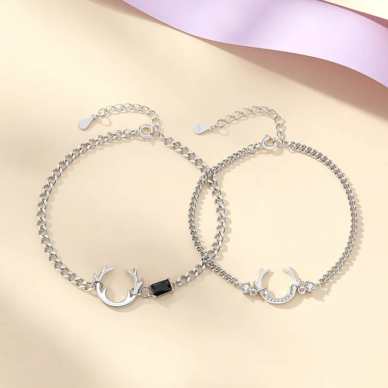 MEIYAER S925 Silver Bracelets Unisex-1