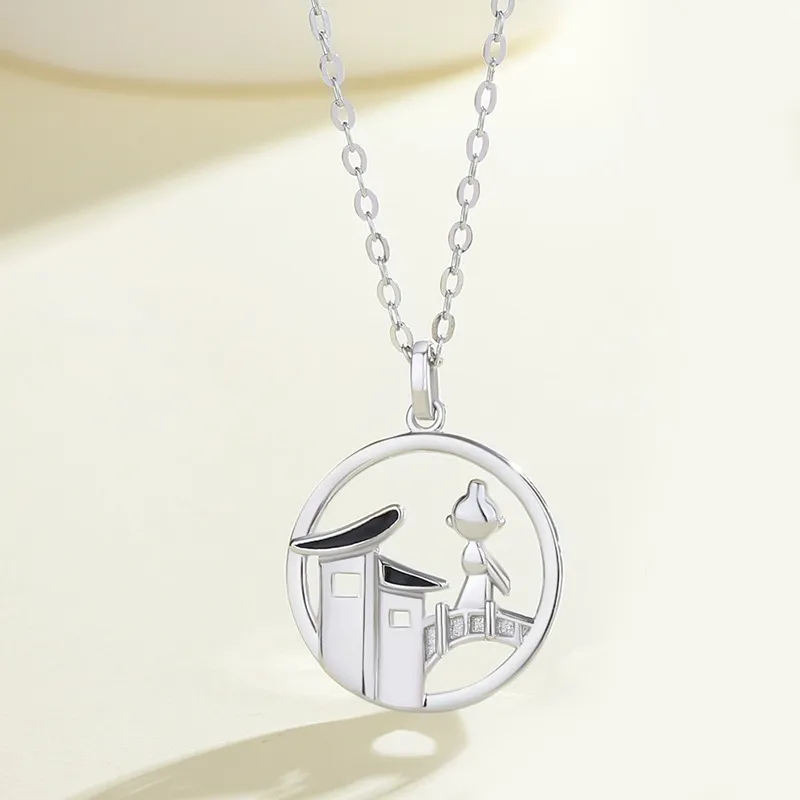 MEIYAER S925 Silver Necklaces Unisex-4