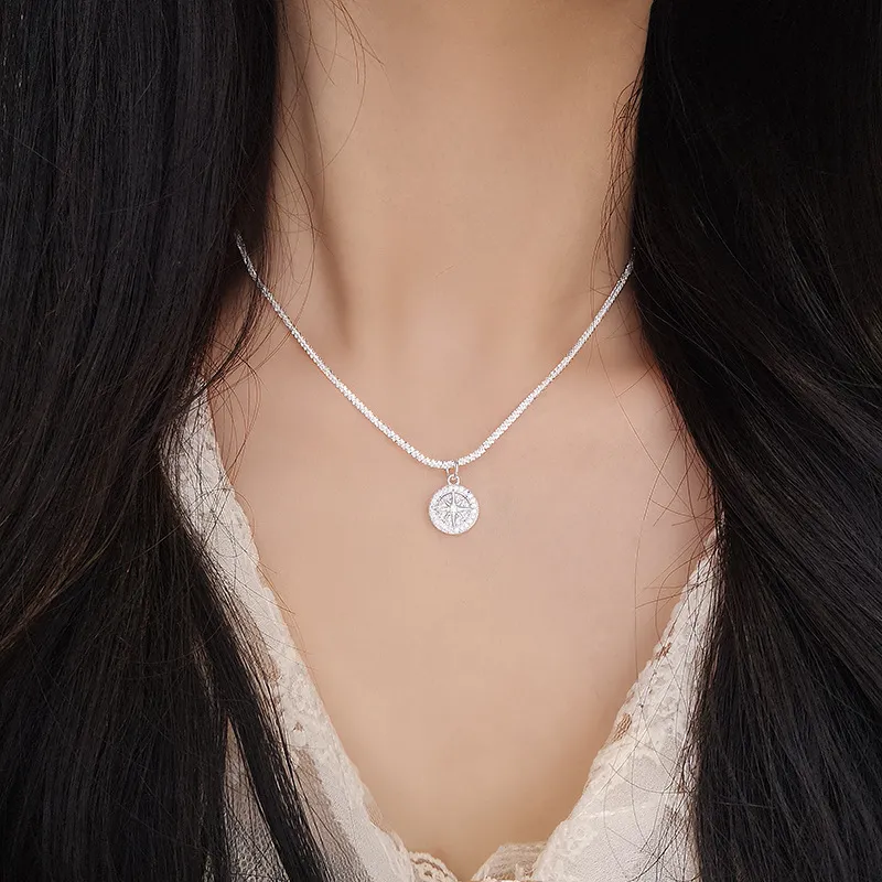 MEIYAER 925 Sterling Silver Necklaces Women's-1