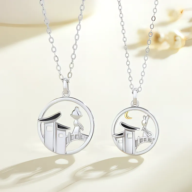 MEIYAER S925 Silver Necklaces Unisex-1