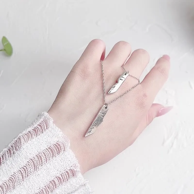 MEIYAER S925 Silver Necklaces Unisex-1