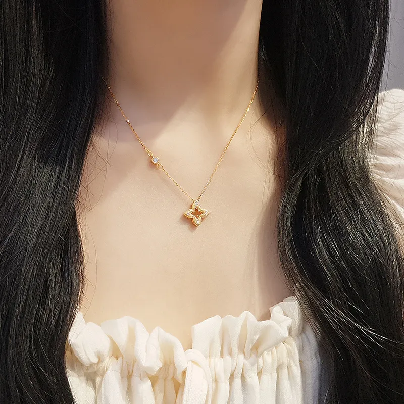 MEIYAER 925 Sterling Silver Necklaces Women's-3