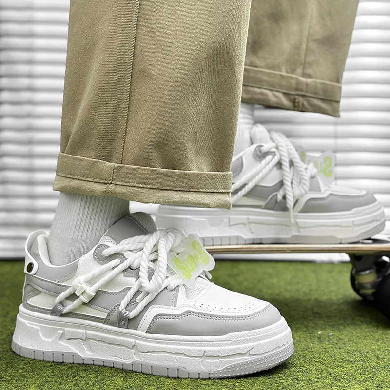 SLnU★3 Anti-Slip And Wear-Resistant Lightweight Low-Top Skateboard Shoes Men's-13
