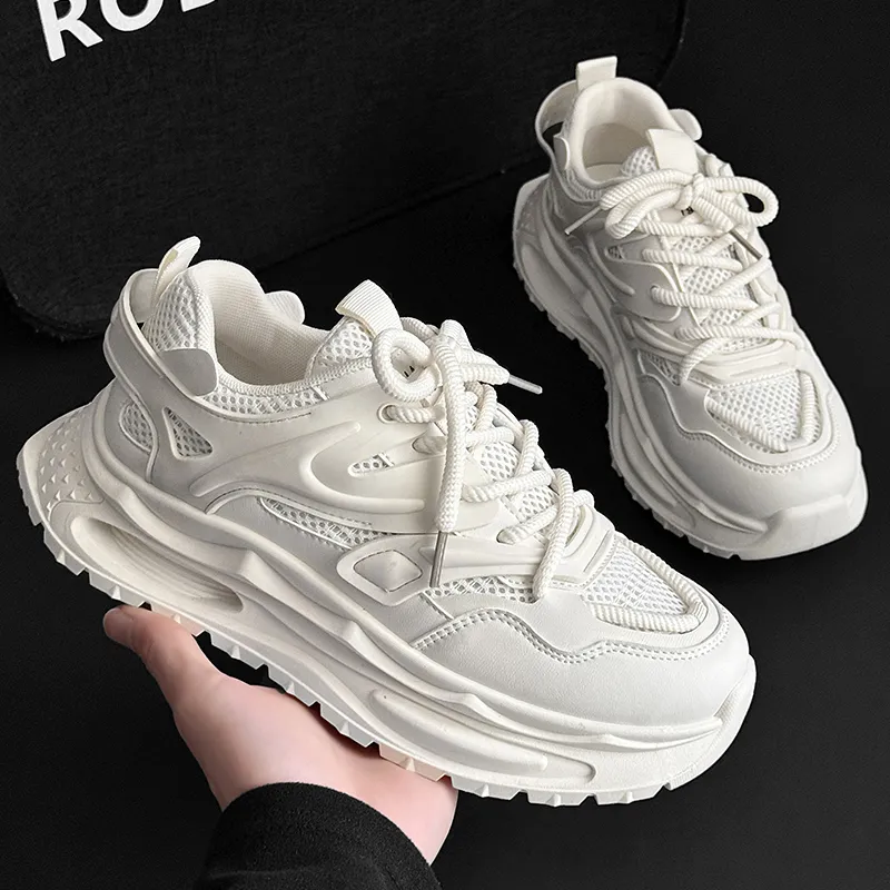 SLNU 3 Slip Resistant, Abrasion Resistant, Breathable Low Top Chunky Sneakers Men's-10