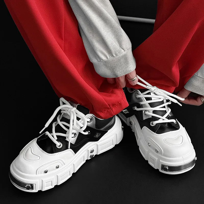 SLNU 3 Slip Resistant Shock Absorbers With Abrasion Resistant Properties Low Top Skateboard Shoes Men's-5