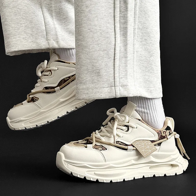 SLNU 3 Slip Resistant, Abrasion Resistant, Breathable Low Top Chunky Sneakers Men's-10