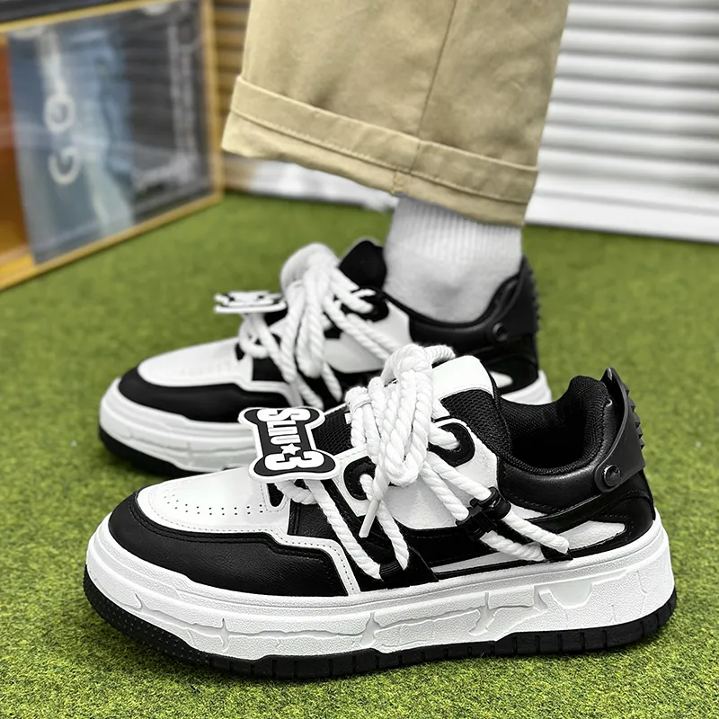 SLnU★3 Anti-Slip And Wear-Resistant Lightweight Low-Top Skateboard Shoes Men's-5