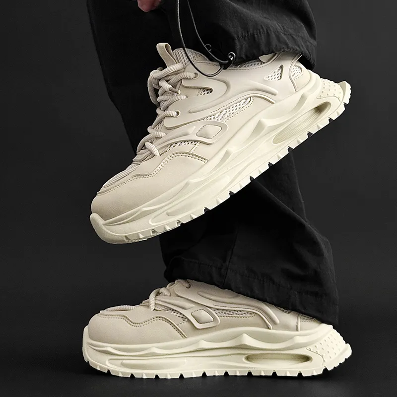 SLNU 3 Slip Resistant, Abrasion Resistant, Breathable Low Top Chunky Sneakers Men's-3