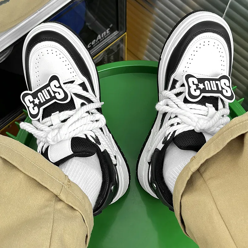 SLnU★3 Anti-Slip And Wear-Resistant Lightweight Low-Top Skateboard Shoes Men's-6