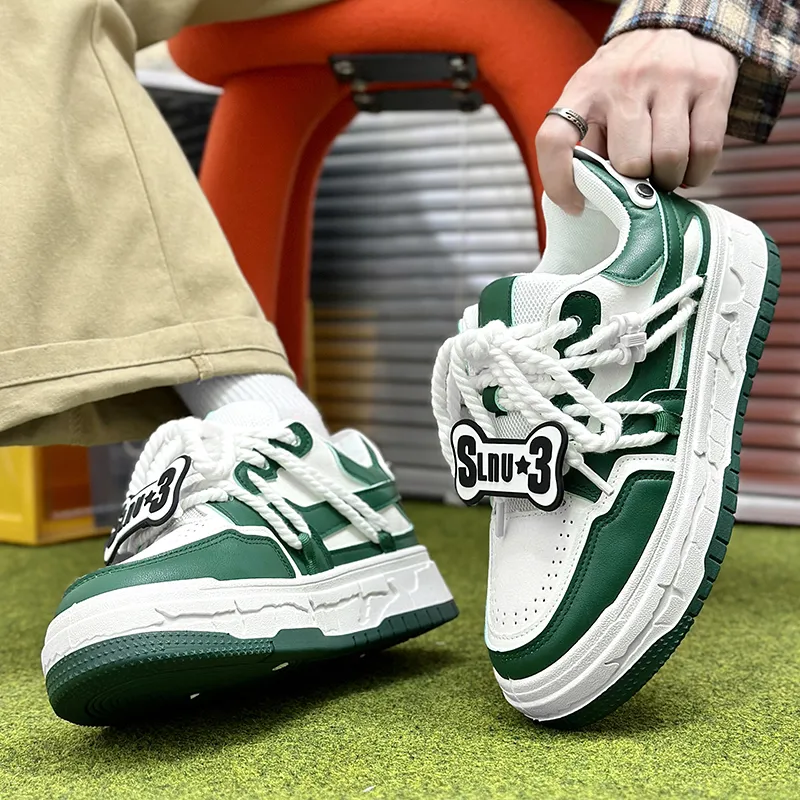 SLnU★3 Anti-Slip And Wear-Resistant Lightweight Low-Top Skateboard Shoes Men's-20