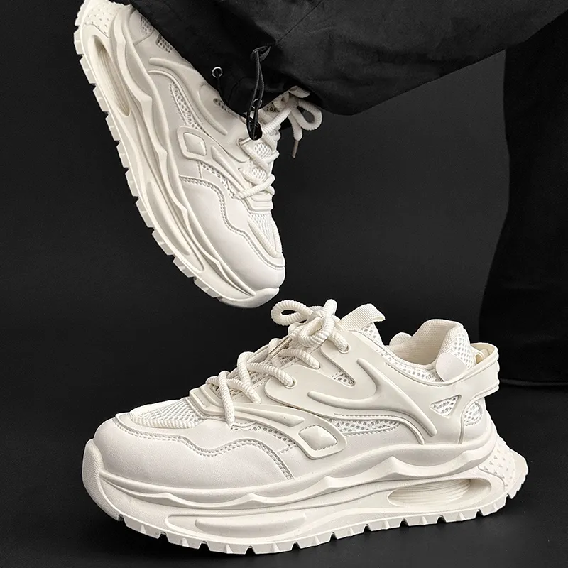 SLNU 3 Slip Resistant, Abrasion Resistant, Breathable Low Top Chunky Sneakers Men's-7