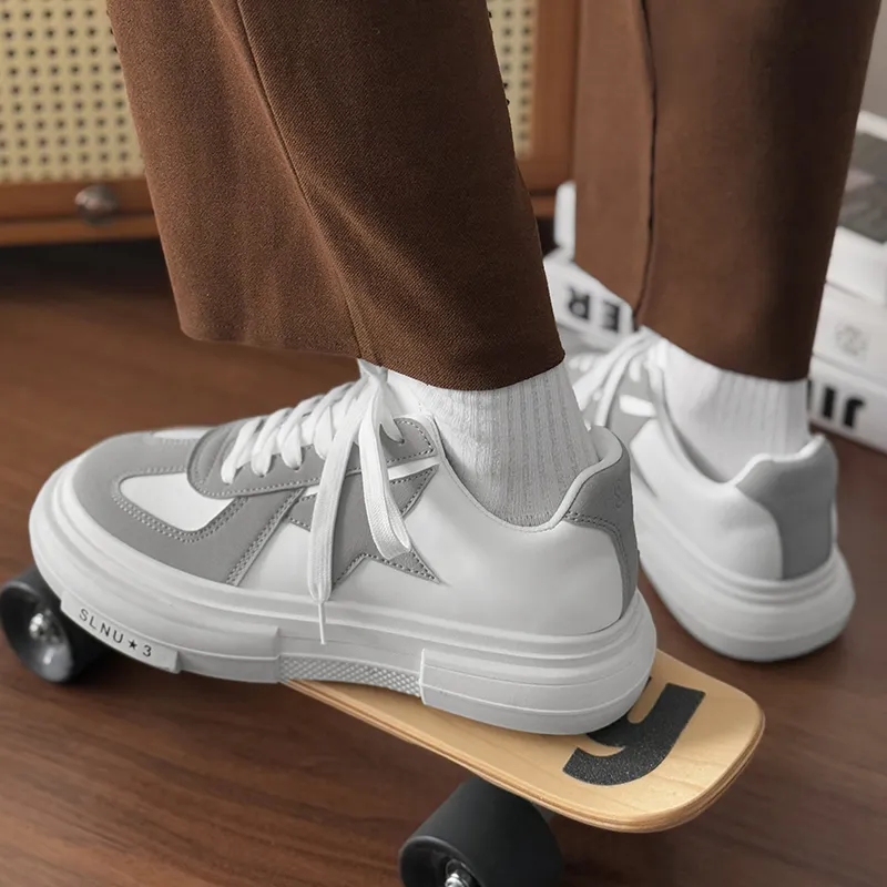 SLNU 3 Anti Slip And Wear Resistant Lightweight Low Top Skateboard Shoes Men's-15