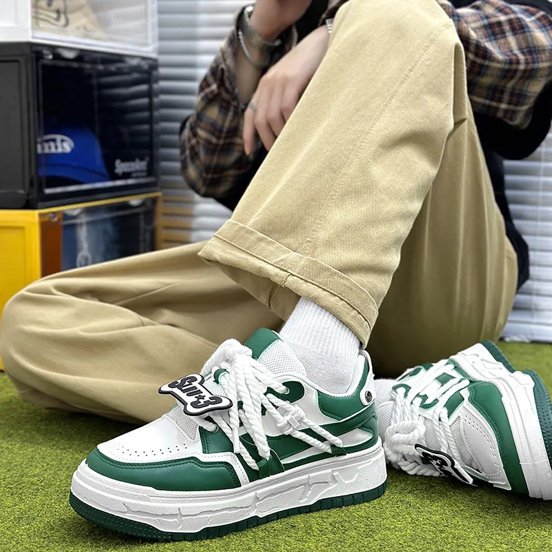 SLnU★3 Anti-Slip And Wear-Resistant Lightweight Low-Top Skateboard Shoes Men's-19