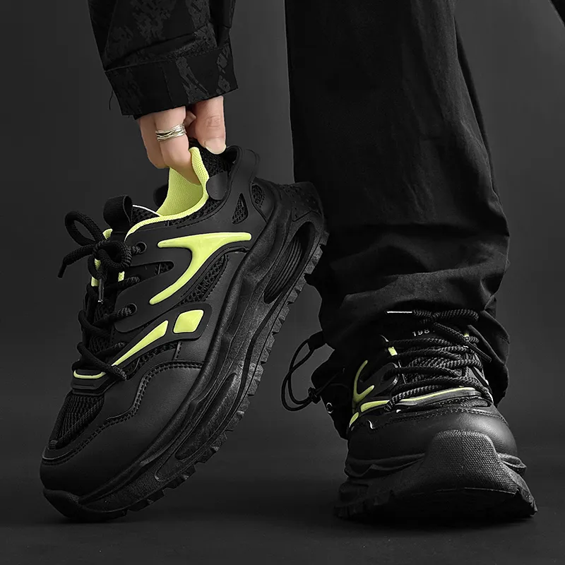 SLNU 3 Slip Resistant, Abrasion Resistant, Breathable Low Top Chunky Sneakers Men's-12