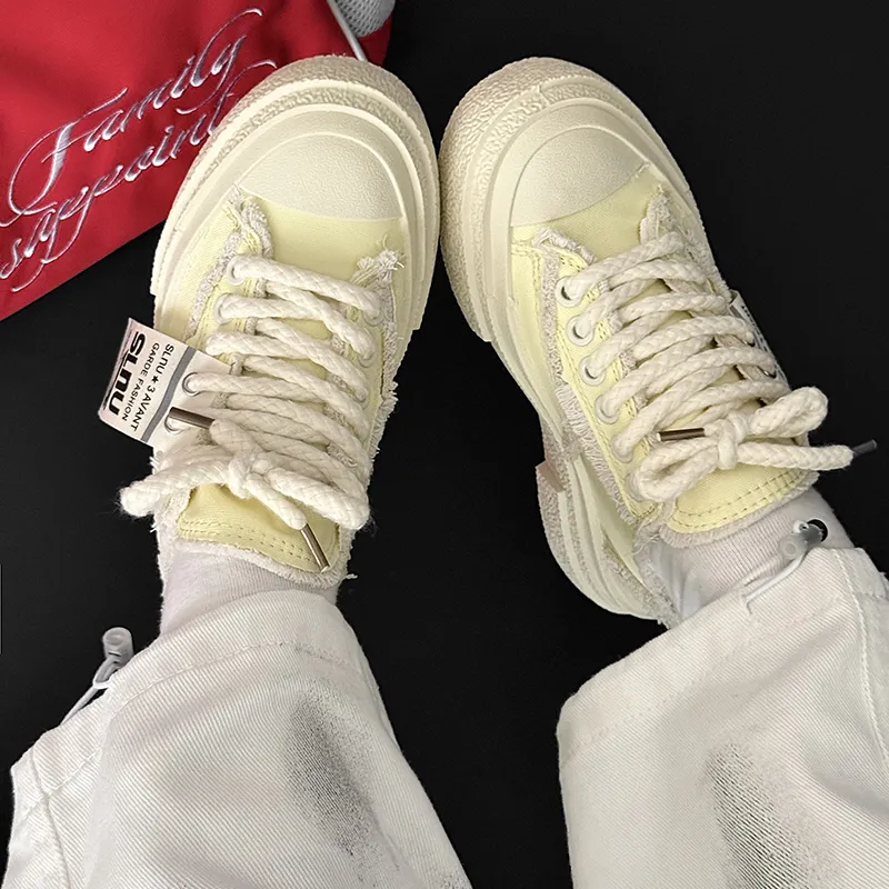 SLNU 3 Canvas Shoes Wear resistant And Lightweight Low Top Skateboard Shoes Unisex-13