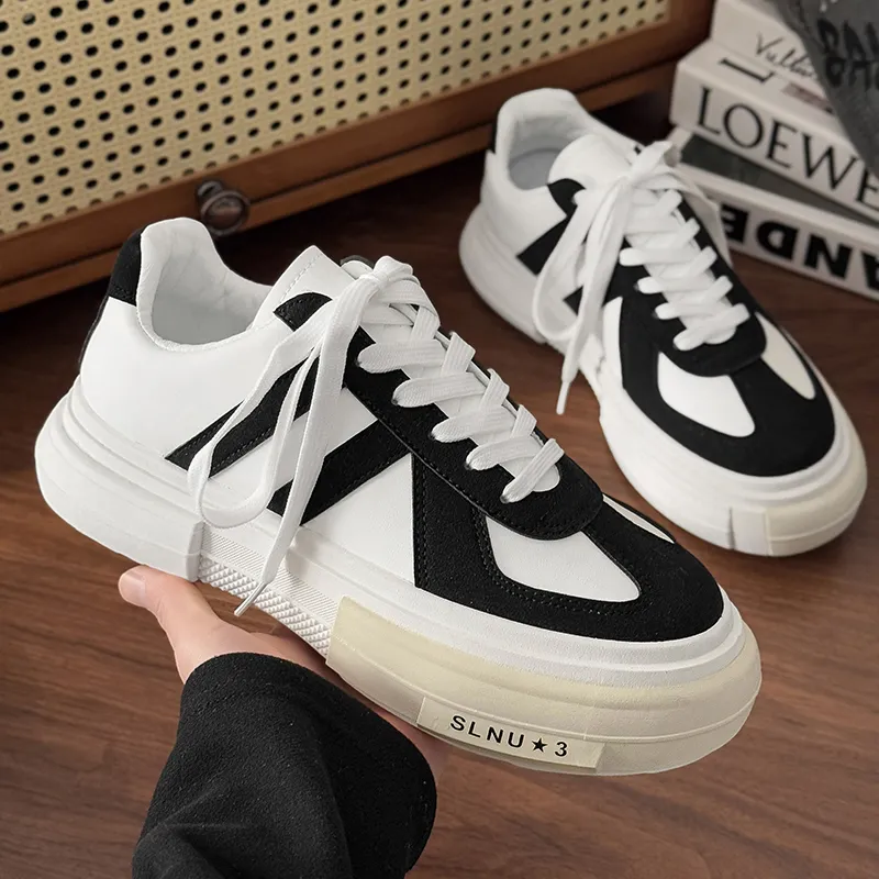 SLNU 3 Coverage Slip Resistant And Abrasion Resistant Low Top Skateboard Shoes Men's-1