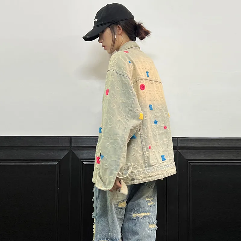 Samtony Denim Jacket Unisex Yellow-4