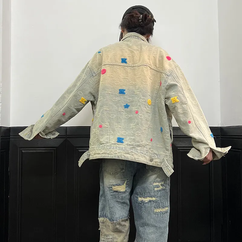 Samtony Denim Jacket Unisex Yellow-2