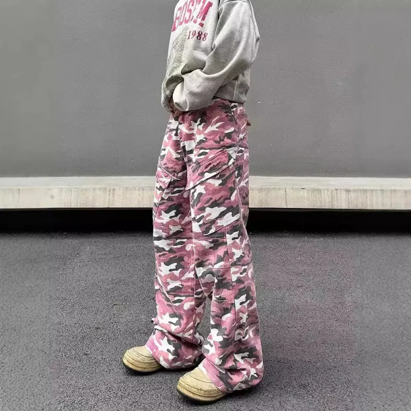 Samtony Cargo Pants Unisex Pink-2