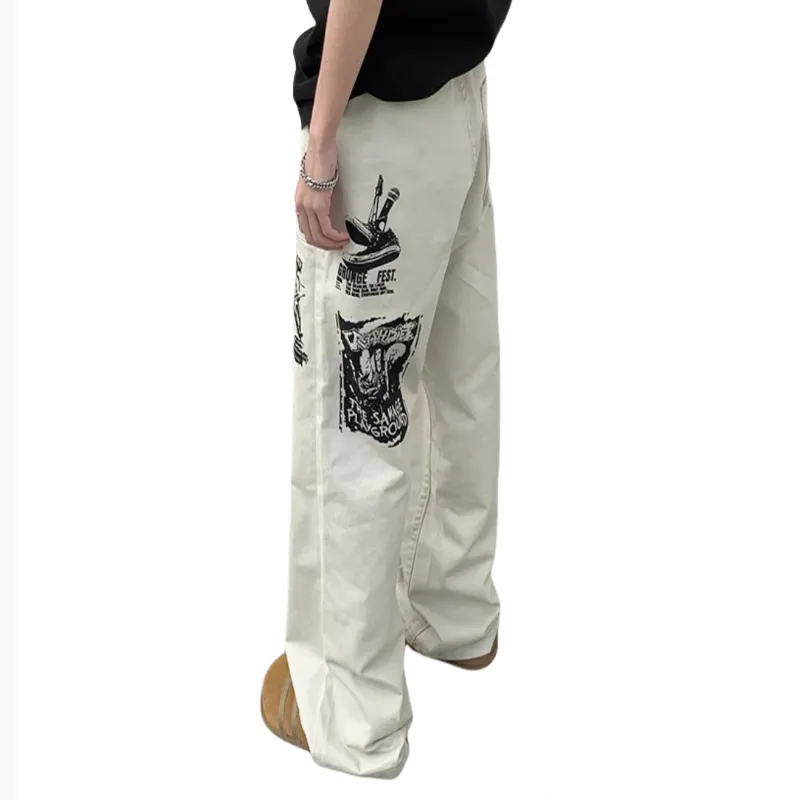 Samtony Jeans Unisex White-1