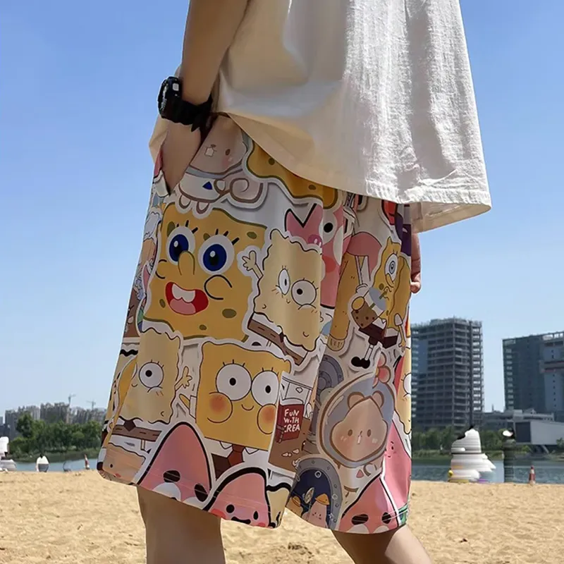 Samtony Casual Shorts Unisex Patrick Star SpongeBob-1