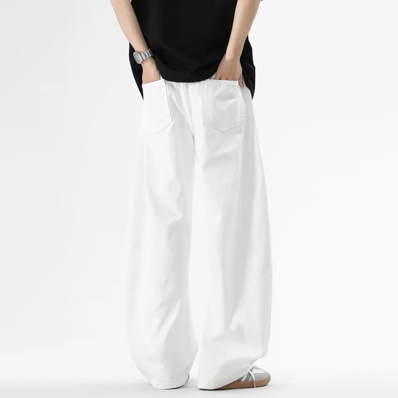 MashiMaro Jeans Unisex White-2