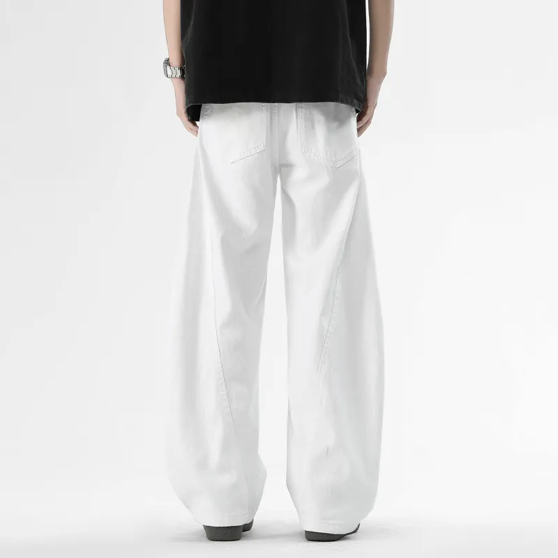 MashiMaro Jeans Unisex White-2