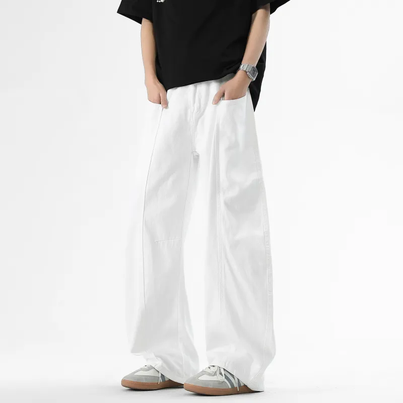 MashiMaro Jeans Unisex White-3