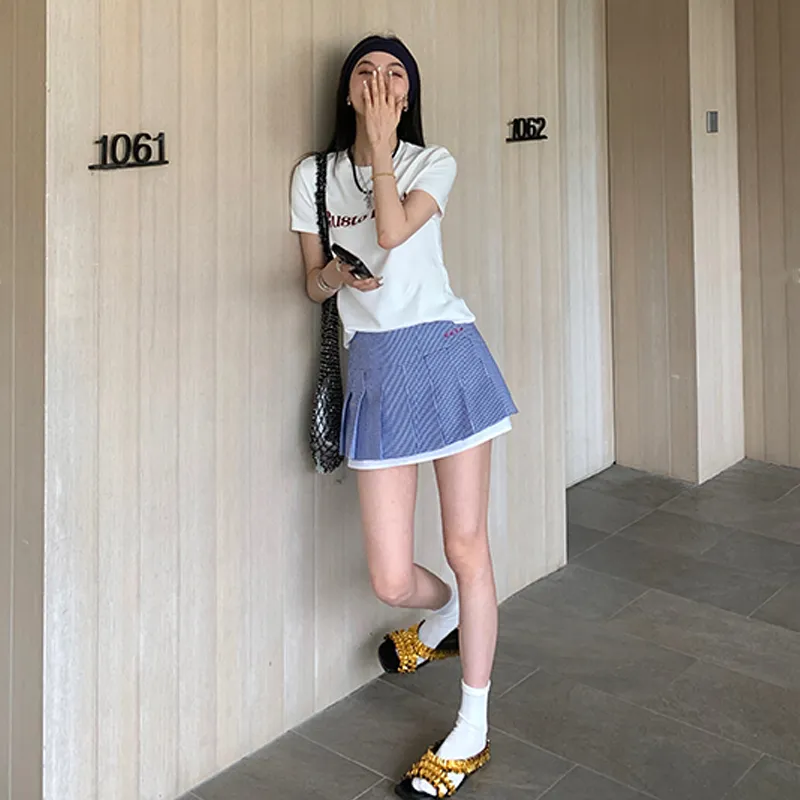 BVODE Casual Short Skirts Women's-3