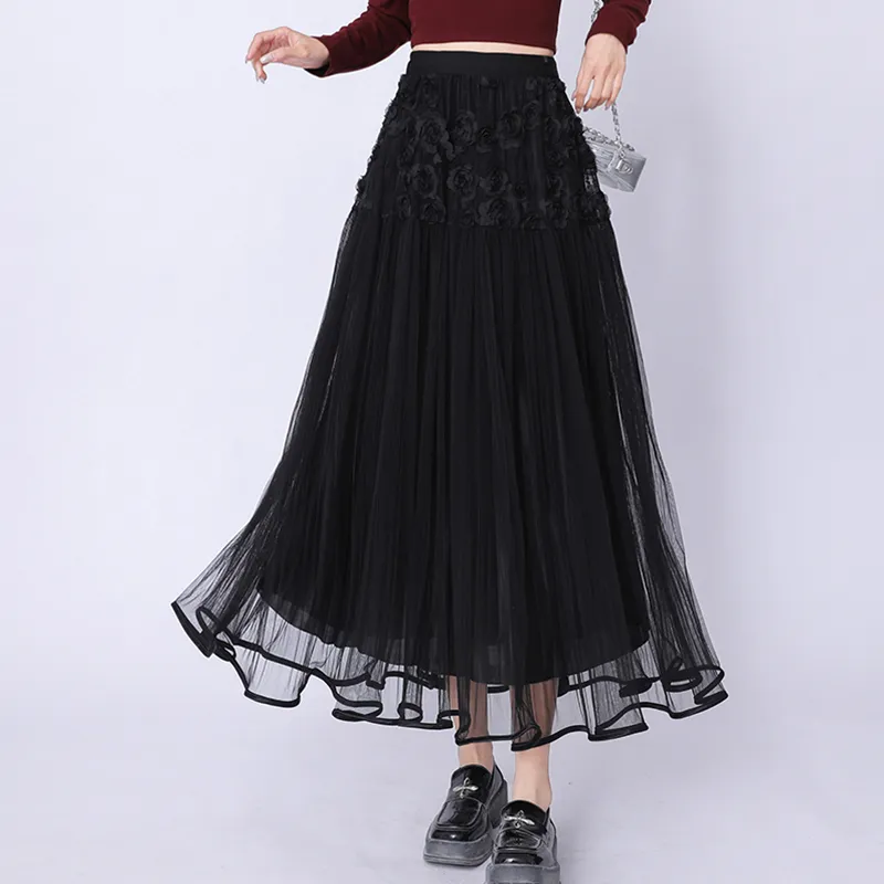 BVODE Casual Long Skirt Women's-9