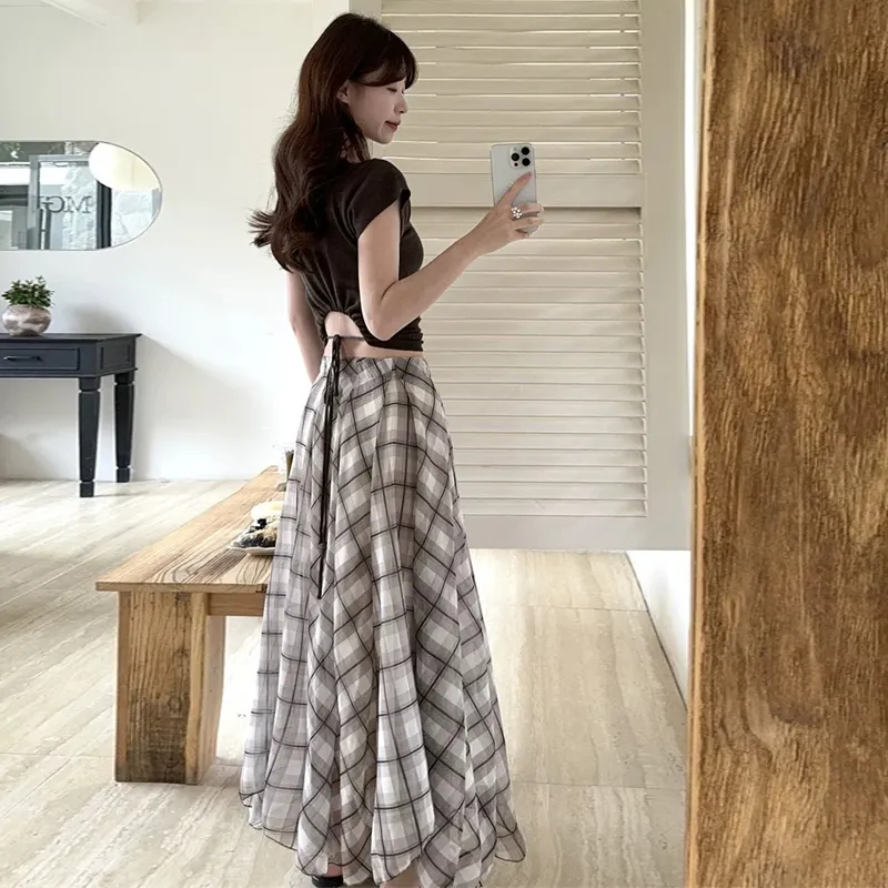 BVODE Casual Long Skirt Women's-4