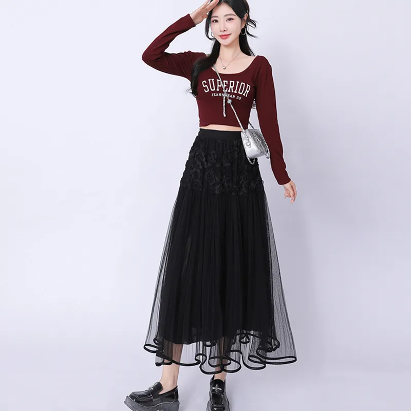BVODE Casual Long Skirt Women's-10