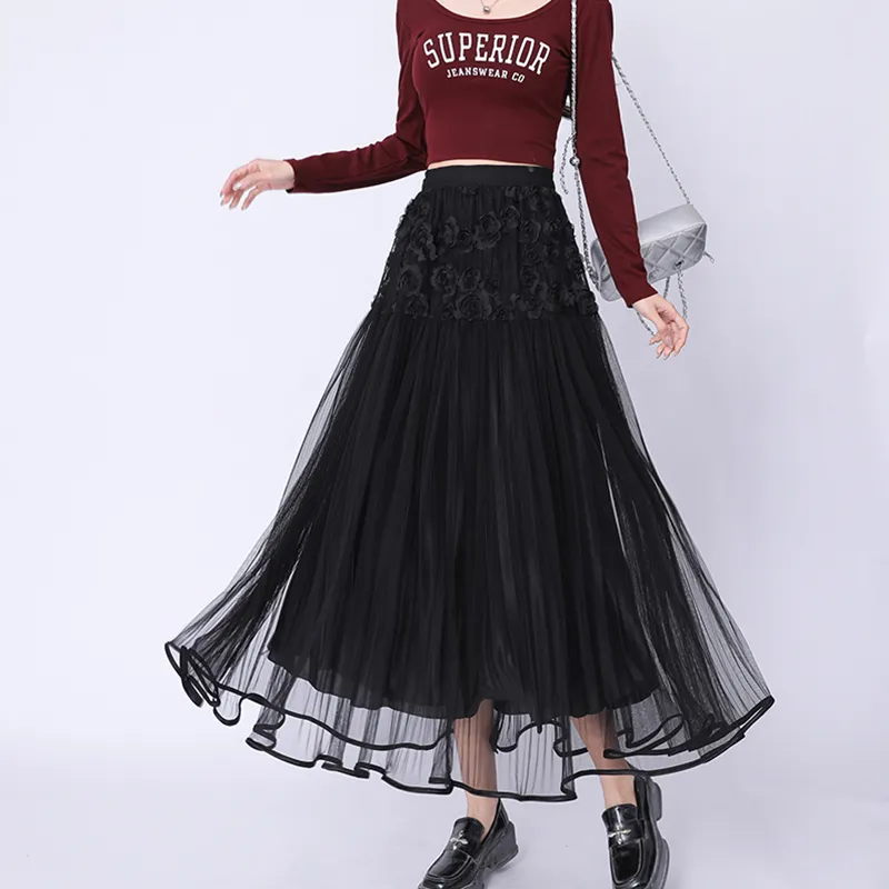 BVODE Casual Long Skirt Women's-8